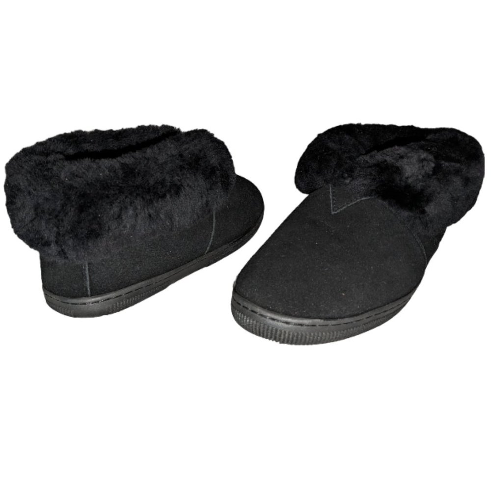 Bearpaw Traditional 402 Women's Slipper Booties, Size 7, Black, Like New